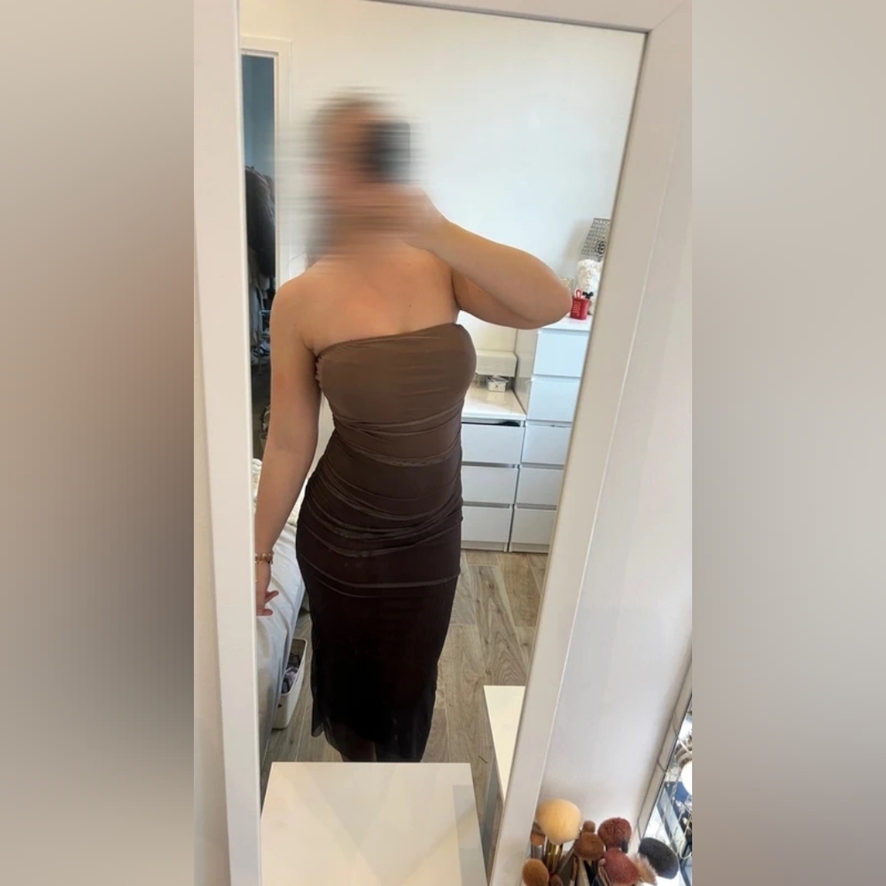 Brown H&M Mini Dress, Size M